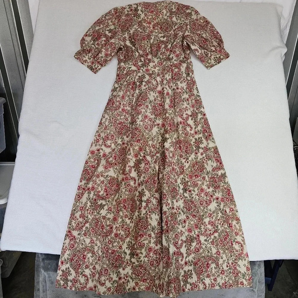 momoni louisiana dress - beige/rosa/verde 5047 - Picture 6 of 16